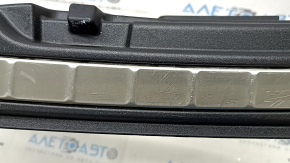 Volvo XC40 19-25 black boot opening trim with chrome mouldings, scratches on chrome
