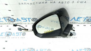 Left side mirror complete Volvo XC40 19-25 turn signal, heated, auto-dimming, BSM, camera, 14+5 pins, black gloss, scratch