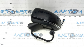 Left side mirror complete Volvo XC40 19-25 turn signal, heated, auto-dimming, BSM, camera, 14+5 pins, black gloss, scratch