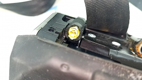 Driver's seat belt Volvo XC40 19-22 black, water damage, does not retract, needs cleaning