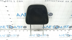 Headrest front left Volvo XC40 19-25 combined leather with Alcantara, black with white stitching, for cleaning