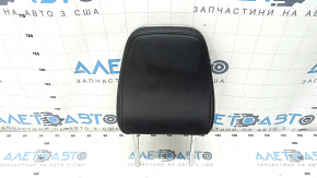 Headrest front left Volvo XC40 19-25 combined leather with Alcantara, black with white stitching, for cleaning
