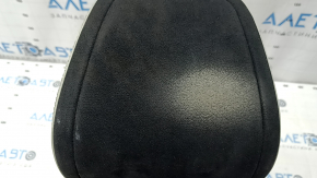 Headrest front right Volvo XC40 19-25 combined leather with Alcantara, black with white stitching, for cleaning