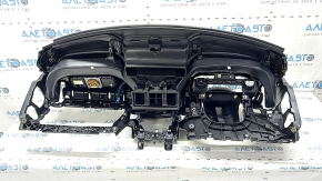 Torpedo front panel with AIRBAG Volvo XC40 19-25 black, with instrument panel frame, rusty squib