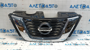 Radiator grill grill Nissan Rogue 18-20 under camera, without radar, with emblem, korea built