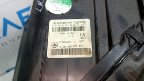 Front left headlight complete Mercedes C-class W205 15-18 halogen, with seal