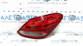 Right headlight Mercedes C-class W205 15-18 halogen, chipped