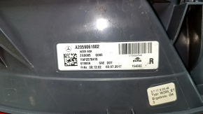Right headlight Mercedes C-class W205 15-18 halogen, chipped