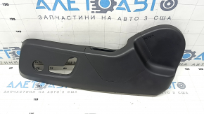 Headrest front left Volvo XC40 19-25 combined leather with Alcantara, black with white stitching, for cleaning
