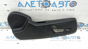 Headrest front right Volvo XC40 19-25 combined leather with Alcantara, black with white stitching, for cleaning