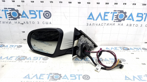 Left side mirror complete Mercedes C-class W205 15-18 turn signal, heated, auto-dimming, BSM, 10+8+2