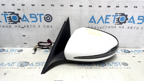 Left side mirror complete Mercedes C-class W205 15-18 turn signal, heated, auto-dimming, BSM, 10+8+2