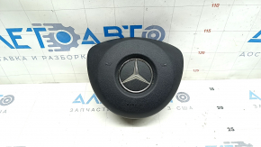 Airbag in the steering wheel driver Mercedes C-class W205 15-18 black, rusty pyropatron