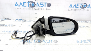 Right side mirror complete Mercedes C-class W205 15-18 turn signal, heated, BSM, 8+8+1 pins, white