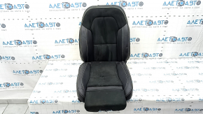 Volvo XC40 19-25 passenger seat trim 3 parts, combined leather with Alcantara, black with white stitching, heated, for cleaning, dent, scratch