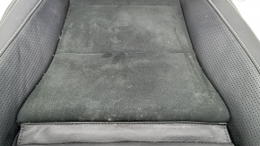 Volvo XC40 19-25 passenger seat trim 3 parts, combined leather with Alcantara, black with white stitching, heated, for cleaning, dent, scratch