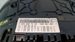 Instrument cluster Mercedes C-class W205 300/400 15-18 without projection, 48k