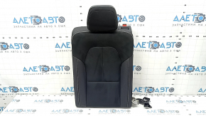 Backrest of the rear row 2 row left Volvo XC40 19-25 combined leather with Alcantara, black with white stitching