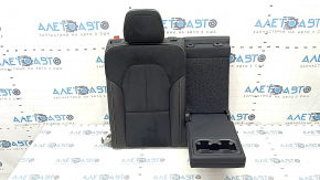 Backrest of the rear row 2 row right Volvo XC40 19-25 combined leather with Alcantara, black with white stitching, scratches on the lining