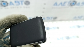 Volvo XC40 19-25 keyless key, 4 buttons, black leather with chrome, chrome peeling, scratches