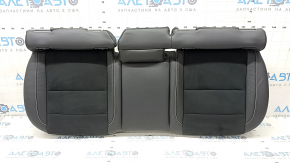 Volvo XC40 19-25 rear seat cushion, leather/alcantara combination, black with white stitching, water contact