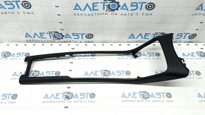 Upper center console trim Volvo XC40 19-25 black, with backlight, backlight mount broken