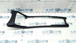 Upper center console trim Volvo XC40 19-25 black, with backlight, backlight mount broken