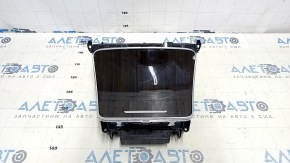 Box pocket central console with cup holders Mercedes C-class W205 15-18 dark wood, with cigarette lighter