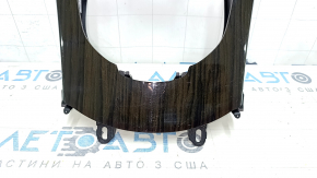 Mercedes C-class W205 15-18 center console trim, dark wood, scratches