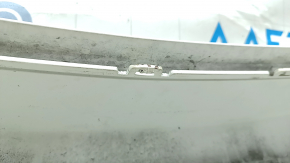 Bare rear bumper Mercedes C-class W205 300 15-21 without parking sensors, white, crack