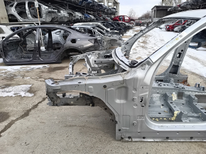 Quarter front left BMW X3 G01 18-21 on the body, silver