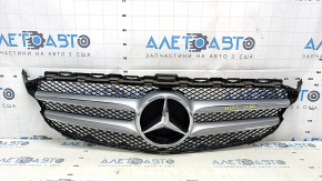 Radiator grill assembly grill Mercedes C-class W205 15-18 with emblem, without camera, sand