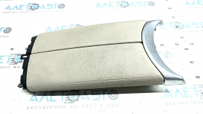 Armrest of the central console Mercedes C-class W205 15-18 leather beige, with overlay