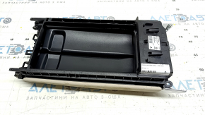 Armrest of the central console Mercedes C-class W205 15-18 leather beige, with overlay