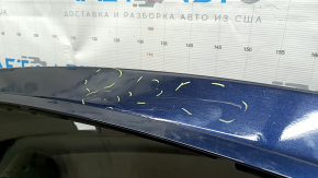Rear bumper bare Mazda CX-5 17-21 blue, scratches, dents