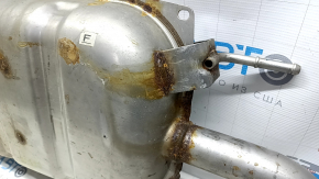 Muffler rear part with barrel Mazda CX-5 18-21 FWD 2.5 rusty