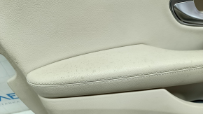 Door trim card front left Mercedes C-class W205 15-18 leather black, gray insert, bumps, scratches