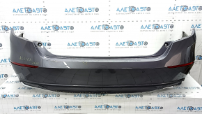 Rear bumper assembly Honda Accord 18-20 with parking sensors, black, scratches