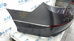 Rear bumper assembly Honda Accord 18-20 with parking sensors, black, scratches