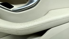 Door trim card front right Mercedes C-class W205 15-18 beige leather, wood insert, armrest beige leather, top black, with handle and pads, for cleaning