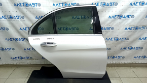 Door assembly rear right Mercedes C-class W205 15-18 aluminum, white 149
