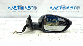 Side mirror right assembly Honda Accord 18-22 12 pins BSM, graphite