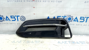 Left bumper grille Honda Accord 18-20 under fog lights, with chrome molding, sand,