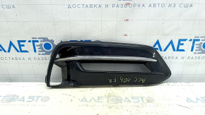 Bumper grille right Honda Accord 18-20 hybrid, under fog lights, black gloss, chrome, sand