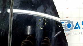 Panorama assembly front Mercedes C-class W205 15-21 black curtain, scratches