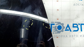Panorama assembly front Mercedes C-class W205 15-21 black curtain, scratches