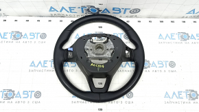 Naked steering wheel Honda Accord 18-22 leather black, with rear pad and wiring, scratches, dents