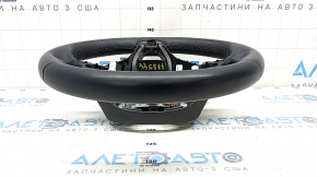 Naked steering wheel Honda Accord 18-22 leather black, with rear pad and wiring, scratches, dents