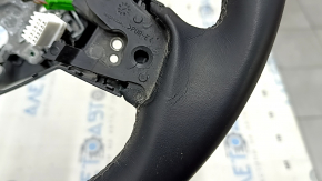 Naked steering wheel Honda Accord 18-22 leather black, with rear pad and wiring, scratches, dents