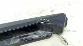 Front bumper trim under headlight right Honda Accord 18-20 black gloss, cuts
